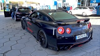 Taking over the Gas station w Levella Huracan Aventador GTR M3 C63 RS6 [upl. by Gavrila]