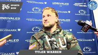 Penn StateKent State reaction Tyler Warren feels recordsmashing Lions have good thing going [upl. by Ydoj257]