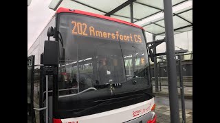 Lijn 202 van Vianen Lekbrug Oost naar Amersfoort CS en terug tot en met Soesterberg PampR  412021 [upl. by Seltzer]