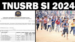 TNUSRB SI Exam 2024 final provisional list and cutoff marks released [upl. by Thomson]