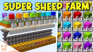 MINECRAFT 121 WOOL FARM  Easy Automatic Sorting Efficient Sheep Farm [upl. by Emil]