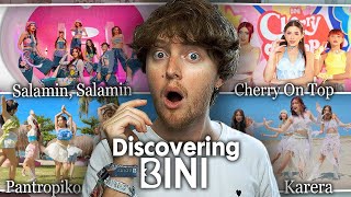 DISCOVERING BINI Karera Pantropiko Cherry On Top Salamin Salamin  MV Reaction [upl. by Codel]