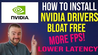 How To Install nVidia Drivers Debloated BOOST FPS LOWER LATENCY 2023 [upl. by Aelak]