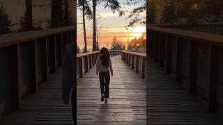 Trestle Bridge at the Mountain Path vancouver sunsets yvrlife shorthike [upl. by Ojoj566]