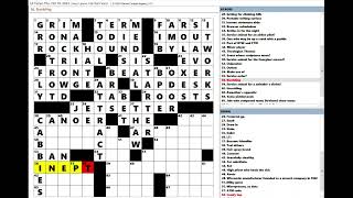 Los Angeles Times LAT Crossword Puzzle 10102024 [upl. by Yreved813]