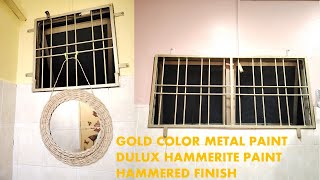 GOLD METAL PAINT DULUX HAMMERITE [upl. by Sivi941]