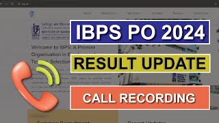 ibps po pre result 2024 update Ibps result ibpspo ibpspoprelims [upl. by Sivart]