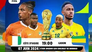 QUALIFICATION COUPE DU MONDE COTE DIVOIRE GABON Groupe F  Zone Afrique [upl. by Biernat]