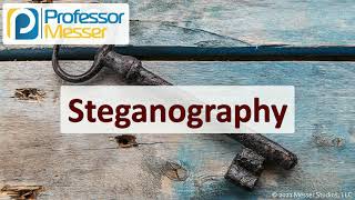 Steganography  SY0601 CompTIA Security  28 [upl. by Aneekat]