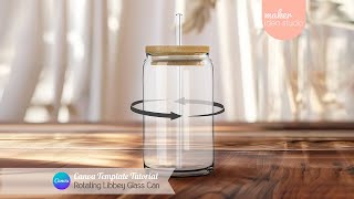 Rotating Libbey Glass Mockup Canva Tutorial Libbey Glass Can video Mockup [upl. by Annaj332]