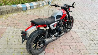 Real life review of honda cb Rs350 hue edition 🔥  mini ducati scrambler honda bike [upl. by Antoinette]