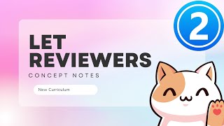 LET REVIEWER CONCEPT NOTES  Ace Your Examination [upl. by Giacobo622]