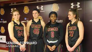 UMD 69 UMary 66  Postgame Feb 10 2018 [upl. by Hadias]