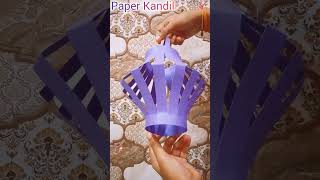 DIY PAPER LANTERN KANDIL CRAFTING  Easy Craft Idea 💡diy shorts Creativeartsandcrafting1087 [upl. by Yklam95]