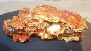 PARMIGIANA DI MELANZANE FRITTE IN 1 MINUTO  ricette veloci  FoodVlogger [upl. by Laina]