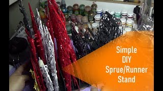 Make A Simple DIY Sprue Runner Stand Plus Some Alternatives [upl. by Eblehs]