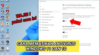 Cara Mematikan AntiVirus Windows 11 Laptop dan PC [upl. by Etnahs103]