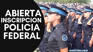 Pre Inscripcion Policia Federal ¿Como hacer para Entrar Abierta la Inscripcion para Anotarse [upl. by Rebeh]