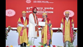 Kunwar Preet Singh BTCSE2024 on receiving the Presidents Gold Medal at 57th Convocation 2024 [upl. by Leela]