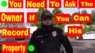 🟢You need to ask the owner if you can record his property🟢 1st amendment audit [upl. by Brainard]