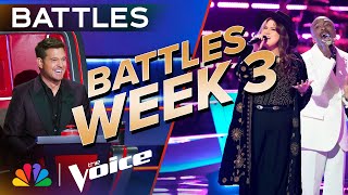 Gorgeous Duets from the Third Week of Battles  The Voice  NBC [upl. by Llerraj]