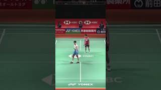 Li Shi Feng Trick Shot‼️shorts badminton sports [upl. by Arikal]