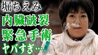 堀ちえみの内臓が破裂し緊急搬送され連続手術を受けた真相…癌闘病中に襲われた悲劇に絶句…！『さよなら物語』で活躍した女優が家族と絶縁した理由や7人の子供の現在に一同驚愕…！ [upl. by Zed]