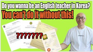 General Requirements for Eligibility to Teach English in South Korea [upl. by Ulyram]