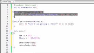 Buckys C Programming Tutorials  30  Function Overloading [upl. by Can]