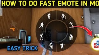 HOW TO DO FAST EMOTE IN MOBILE keymapper freefire [upl. by Mireille770]