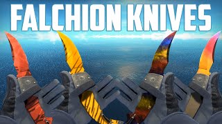 CSGO  Falchion Knives  All Skins Showcase  Все Скины Falchion Knives [upl. by Allista]