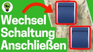 Aufputz Wechselschaltung mit 2 Schaltern ✅ TOP ANLEITUNG Wie zwei Schalter an Lampe Anschließen [upl. by Landbert756]