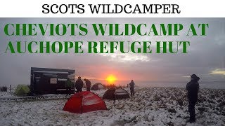 Explore England wild camping Cheviot hills Auchope Mountain refuge hut [upl. by Reese415]