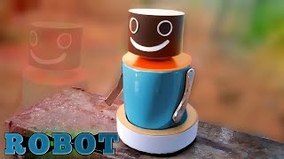 How to Make a Robot at home using Cardboard Very easy science project [upl. by Ahcropal]