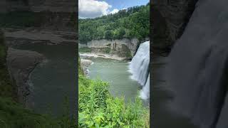 Letchworth State ParkNew York Middle Falls waterfall scenery [upl. by Roeser348]