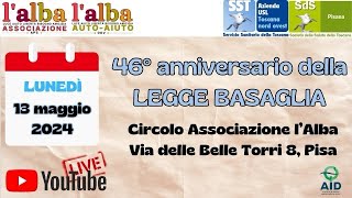 46° Anniversario della Legge Basaglia al Circolo lAlba [upl. by Aneelas]