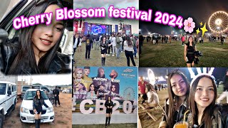 CHERRY BLOSSOM FESTIVAL 2024 VLOG🌸Fun day with sisters💃🥳cherryblossom2024 festival vlogsisters [upl. by Anselme393]