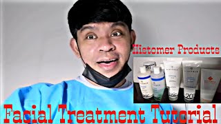 Facial Treatment Tutorialhistomer products [upl. by Odrareg]