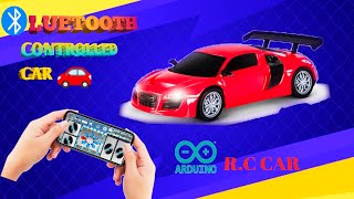 How To Make Bluetooth Rc car Using Arduino Uno [upl. by Jarad]