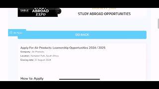 Air Products Learnership opportunity 20242025 [upl. by Consolata436]