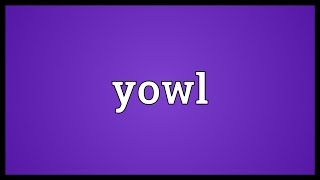 Yowl Meaning [upl. by Samaria765]