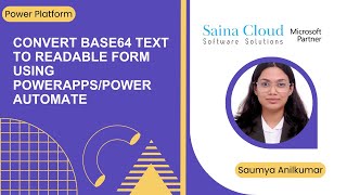 Convert base64 text to readable form using PowerAppsPower Automate [upl. by Perlman255]