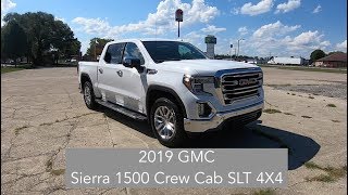 2019 GMC Sierra 1500 Crew Cab SLT Premium Plus 4X4Walk Around VideoIn Depth ReviewTest Drive [upl. by Desdee98]