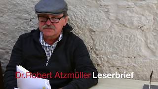 Leserbrief von DrRobert Atzmüller [upl. by Cathe]