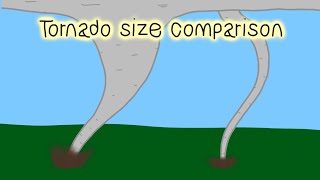 Tornado Size comparison But it has realistic sizes [upl. by Elocel]