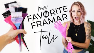 Sharing my favorite Framar tools  Why you need Framar foils and color brushes as a hairstylist [upl. by Guzel584]