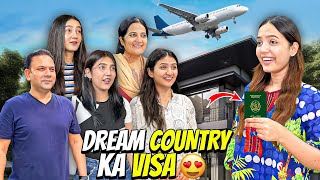 Dream Country Ka Visa Mill Gaya🤩✈️Ghar Waly Khushi Sy Excited😍Sistrology [upl. by Trini]