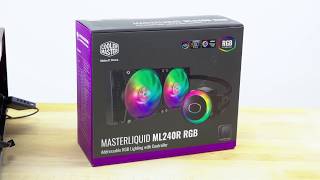 Cooler Master MasterLiquid ML240R RGB Cooler Review [upl. by Odraboel]