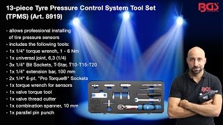 Tutorial Tyre Pressure Sensor Tool Kit TPMS Item 8889  8919 [upl. by Just]