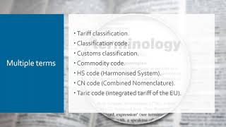 Customs 101 A novices guide to classification [upl. by Amathiste]